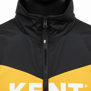 Chaqueta Cortavientos Personalizada con Bloques de Color, Ligera, Impermeable, con Cuello Alto y Capucha, Deportiva, 100% Poliéster, Venta al Por Mayor OEM - Product Image 5