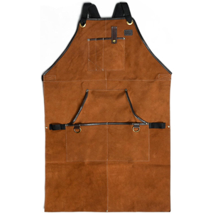 Custom Logo Top Quality Leather Welding <b>Work</b> <b>Apron</b> Hot Sale Fireproof BBQ Cooking Kitchen <b>Aprons</b> Wholesale Home Chef Use <b>Aprons</b> - Product Image 1