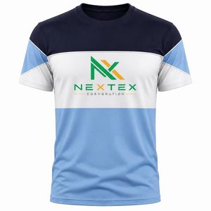 เสื้อยืดกราฟิกบล็อกสีสำหรับผู้ชาย คอกลม แขนสั้น เสื้อยืดลำลอง - Product Image 5