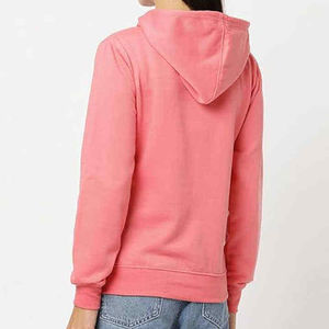 เสื้อฮู้ดผู้หญิงสีชมพูสไตล์วินเทจรักษ์โลก ผ้าแคนวาสสีพื้น แขนยาว สวมใส่สบาย มีกระเป๋า เหมาะสำหรับใส่ในฤดูใบไม้ร่วง - Product Image 4