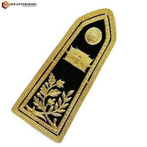 Patch de col Gorget Generals en tissu écologique de qualité supérieure avec options de conception personnalisées pour la décoration de vêtements à coudre - Product Image 4