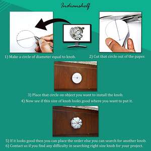 Tirador de Cerámica Artesanal con Diseño de Flor Naranja para Muebles de Cocina, Decorativo, Venta al por Mayor FCK-08 - Product Image 2