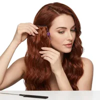 Extensions à clipser en cheveux humains indiens Remy longs roux, densité 100%, base en soie, ondulation naturelle, ensemble complet pour la tête avec couleurs personnalisables