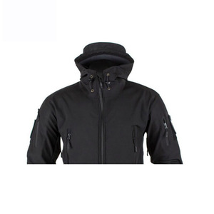 OEM Services <b>Men</b> Soft Shell Outdoor Sport <b>Jackets</b> <b>Canvas</b> Fabric with Stand Collar <b>for</b> Camping - Product Image 4