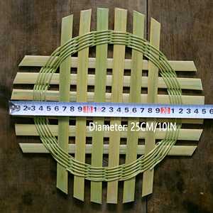 Esterilla de bambú tejida a mano para vaporera, accesorio de cocina asiática, esterilla de bambú natural para cocinar, proveedor ecológico - Product Image 5