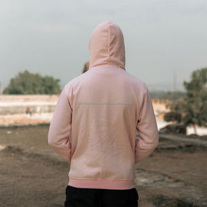 Sudaderas con Capucha de Alta Calidad, Color Rosa Claro, Cierre de Cremallera, Manga Larga, Cálidas para Invierno - Product Image 5