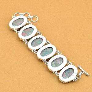 Unakite Gemstone Sterling <b>Silver</b> <b>Bracelet</b> Handmade Bohemian Jewelry Natural Stone Women <b>Bracelet</b> Wholesale - Product Image 3