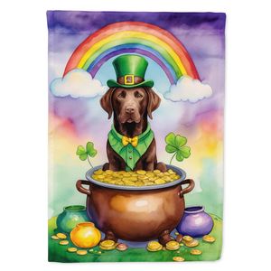 Labrador Retriever St Patrick's Day Garden Flag Buzón Decorativo Yard Banner para Patio Obra DE ARTE Camas de flores - Product Image 1