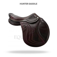 Selle de dressage Hunter en cuir avec arceau en plastique pour l'équitation - Équipement équestre
