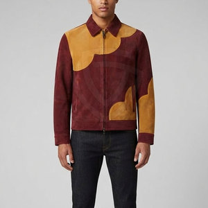 High Quality <b>Suede</b> <b>Leather</b> <b>Jacket</b> With Classic Shirt Collar Soft Finish Comfortable Fit For Casual Travel And Weekend Outfits - Product Image 3
