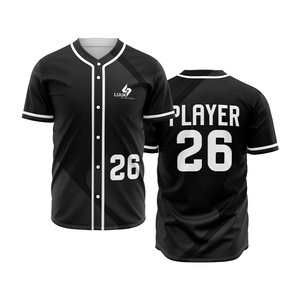 Maillot de baseball unisexe personnalisé à manches courtes, respirant, séchage rapide, haute qualité, OEM ODM, impression personnalisée - Product Image 1