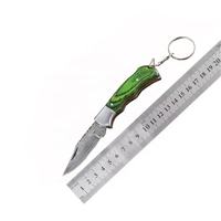 Couteau miniature porte-clés Dustline Commodities DCK001, cadeau fait main, lame tactique en acier Damas, couteau de survie et de chasse, 120g, garantie 1 an