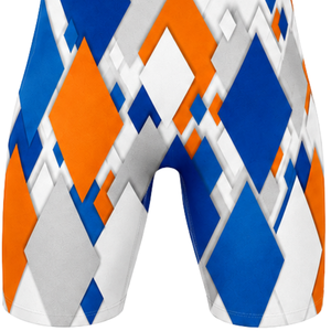 <b>Men</b> White Blue Orange Sublimated <b>Wrestling</b> <b>Singlet</b> Polyester Athletic Sportswear Team Uniform Training Match Performance Apparel - Product Image 6