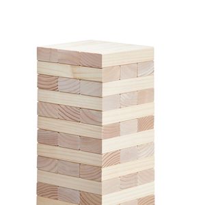 Torre de Madera de Pino Gigante de 60 Bloques con Caja de Almacenamiento y Marcador, Juego de Apilamiento de Madera para Desarrollar Habilidades de Equilibrio - Product Image 6