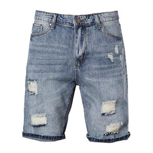 Fabricante de Pantalones Cortos de Mezclilla Desgastados y Rotos Estilo Vintage para Hombre, Venta al Por Mayor, Personalizados, OEM - Product Image 1