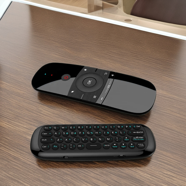 Hot Wechip W1 2.4G Air Mouse with Infrared Remote Learning 6-Axis Motion Sense Remote Control Wireless Keyboard for TV BOX