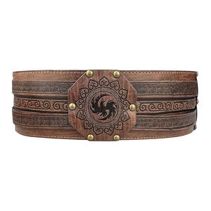 Ceinture en cuir Warrior sur mesure de haute qualité, conception professionnelle avec impression intégrale, ceinture Warrior en cuir pleine fleur - Product Image 1