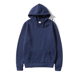 <b>Men's</b> Regular Fit Pocket Plain Dyed Winter Fleece Hoodie <b>Pullover</b> Sweatshirt Customizable Breathable Comfortable Streetwear - Product Image 1
