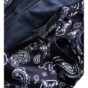 Gilet de motard en similicuir coupe diamant style américain, qualité supérieure, sur mesure, nouveau style 2026, personnalisable - Product Image 4