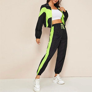 Nuevo Diseño, Chaqueta Cortavientos Casual Ligera de Nailon con Cierre Completo, Ecológica, de Alta Calidad, Resistente al Viento, Conjunto de 2 Piezas para Mujer - Product Image 3