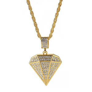 Collar con Colgante de Diamante Moissanite Más Vendido, Chapado en Oro Amarillo Sólido con Diseño Clásico para Joyería de Moda Unisex - Product Image 3