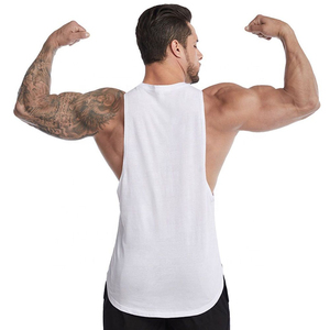 Camiseta sin mangas de algodón para hombre, para gimnasio, fitness, correr, transpirable y de secado rápido, ropa de verano, chaleco masculino. - Product Image 1