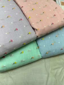 Tissu de lin multi-usage pour boutique, largeur 44 pouces, idéal pour les robes de fantaisie, les kurtis, les saris, etc. - Product Image 3