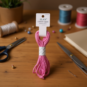 Cordoncino Ritorto Rosa 4mmx5M per Lavori Artigianali - Product Image 3