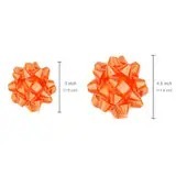 Cintas de Regalo Personalizadas de Satén de Poliéster Naranja con Lazo de Mariposa, Color Sólido, Tejidas, Decorativas para Envolver Regalos de Boda y Decoración - Product Image 2