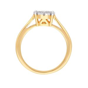 Anillo de Compromiso Solitario con Diamante Cultivado en Laboratorio, en Oro Amarillo de 14K, Corte Redondo - Product Image 1