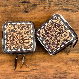 Nouveau luxe boucles d'oreilles anneau collier boîte de rangement Portable en cuir usiné à la main voyage boîte à bijoux haute qualité peau de vache étui à bijoux - Product Image 2