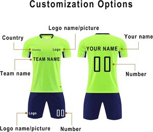 Ensemble de maillots de football personnalisés, tenue d'équipe, respirant, séchage rapide, évacuation de l'humidité, vêtements de sport par sublimation - Product Image 2