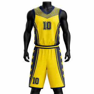 Concevez votre propre uniforme de basketball en polyester, respirant, durable, de haute qualité, personnalisable, maillot de basketball unisexe en gros - Product Image 1