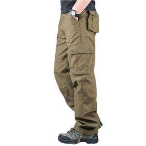 Pantalones Cargo para Hombre, Corte Holgado, Pierna Recta, Pantalones Largos Utilitarios, Multibolsillos, Casuales, para Exteriores - Product Image 3