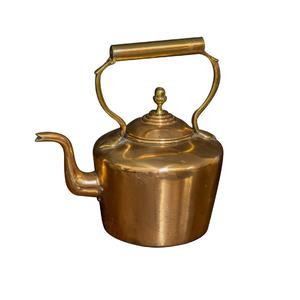 Bouilloire à thé en cuivre artisanale de luxe avec logo personnalisé, motifs floraux, poignée et couvercle, écologique, utilisations multiples, au meilleur prix - Product Image 6