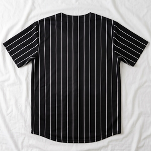 Maillot de baseball personnalisé haute performance pour homme, noir et bleu roi, manches raglan, boutonné, anti-humidité, uniforme d'équipe, broderie OEM - Product Image 2