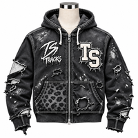 Service OEM, vente en gros, design personnalisé, veste en jean respirante pour hommes, hiver, 100% coton, haute qualité, marque privée pour adultes