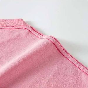 Camisetas al por mayor de fábrica con diseño personalizado, estampadas, con efecto desgastado por el sol, vintage, con lavado ácido, desgastadas, extragrandes, unisex, de tela gruesa - Product Image 4