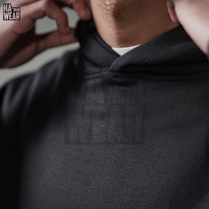 เสื้อฮู้ดผู้ชาย ผ้าฟลีซเนื้อนุ่ม ทรงหลวม สวมใส่สบายทุกวัน เสื้อฮู้ดแบบสวมหัว เสื้อกันหนาวผู้ชาย ใส่สบาย - Product Image 6