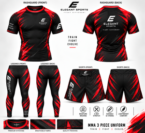 3 piece BJJ Rash Guard with <b>mma</b> <b>shorts</b> <b>mma</b> legging Boxing Fitness Training Compression Muay Thai Jitsu <b>MMA</b> Suits custom design - Product Image 6