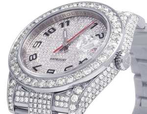 BOJ R.O.L.E.X.04 Montre Homme de Luxe Automatique Analogique en Acier Quartz Moissanite VVS, Style Hip Hop, 41MM 3BAR - Product Image 3