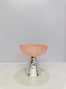 ชุดภาชนะเสิร์ฟอาหารดีไซน์เนอร์ ลายผีเสื้อ แกะสลักด้วยมือ ทำจากเรซิ่น พร้อมฐานโลหะขนาดใหญ่ ชามเสิร์ฟอาหารสุดหรูสำหรับงานเลี้ยง - Product Image 5