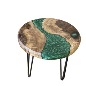 Custom Live Edge <b>Epoxy</b> Resin River Dining <b>Table</b> Solid Wood Luxury Furniture Manufacturer - Product Image 5