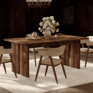 Tavolo da Pranzo Rettangolare Allungabile in Rovere, Stabile e Durevole, Convertibile, Assemblato per Arredamento Sala da Pranzo - Product Image 1