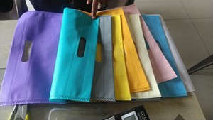 Custom Non Woven Shopping <b>Bags</b> With Die Cut Handle <b>Large</b> Size For Advertising Your Logo Print - Product Image 2