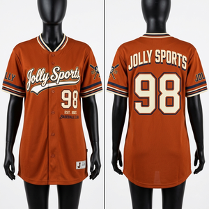 Women Peach Pinstripe Baseball Dress Jersey 220 GSM Poly <b>Mesh</b> Rhinestone Heat Press Custom Logo Cotton Baseball Jersey - Product Image 2