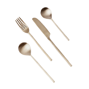 Custom Luxury Elegant Wedding Travel Mirror Polish Durable Reusable 4pcs <b>Knife</b> <b>Fork</b> Spoon Stainless Steel Cutlery <b>Set</b> - Product Image 2