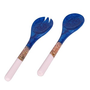 Ustensiles de service élégants et écologiques FAIZA CRAFT pour salades, motif tourbillon en résine, compatibles lave-vaisselle, personnalisables, compatibles micro-ondes, pour la famille - Product Image 5