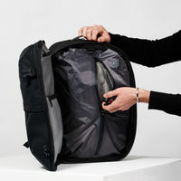 Sac à dos tactique minimaliste en nylon unisexe, souple, détachable, résistant à l'eau, fermeture éclair, multifonctionnel, capacité 20-36L