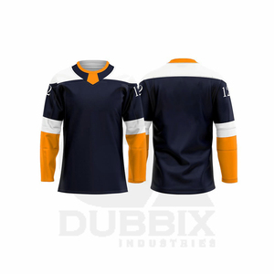 Maillot de hockey sur glace personnalisé unisexe blanc et noir 88, imprimé par transfert thermique, anti-UV, évacuant l'humidité, manches longues, uniforme d'équipe (avant) - Product Image 2